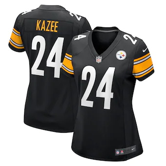 womens nike damontae kazee black pittsburgh steelers game p